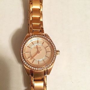 Small Dial FOSSIL Rose Gold Watch
