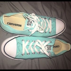 Mint blue Converse