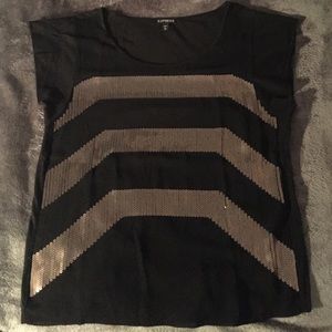 Silver Sequin Express Blouse