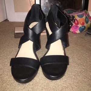 Jessica Simpson Black Wedges