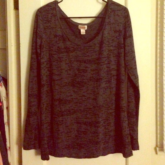 Black & Grey Mossimo Supply Co Long Sleeve Shirt