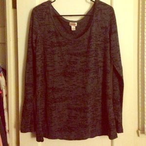 Black & Grey Mossimo Supply Co Long Sleeve Shirt
