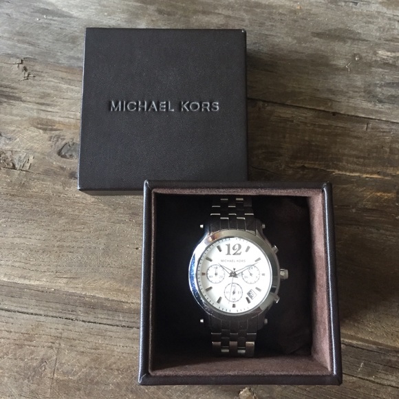 Michael Kors Watch- stainless steel. Like new!