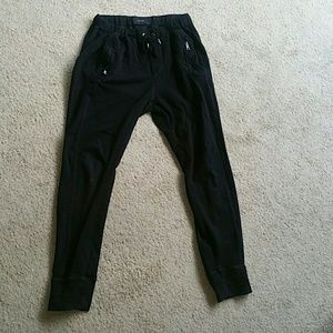 Jet black joggers by Joe's Jeans