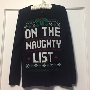 Naughty List Holiday Sweater