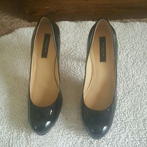 Patent leather pumps