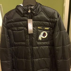 NFL official Redskins puffy jacket men's