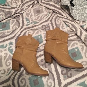 Cream booties