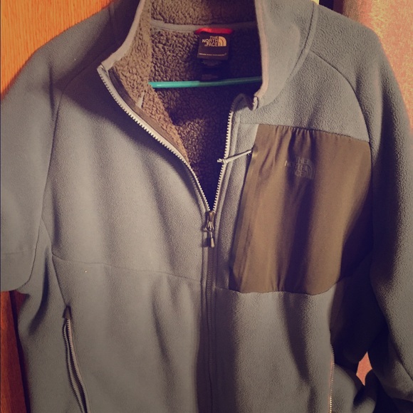 Men's XL full zip Slate Blue North Face Fleece