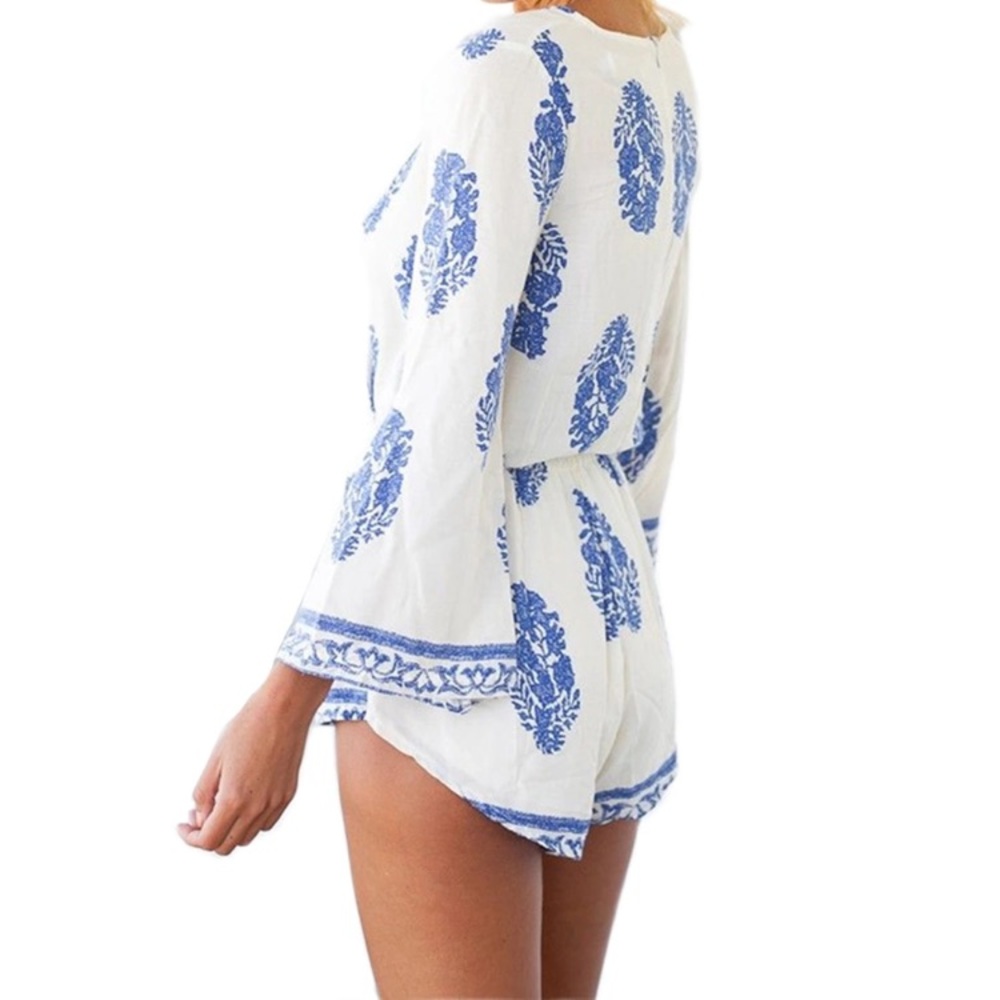RESTOCKED 🌷 Porcelain  Romper - Picture 2 of 7