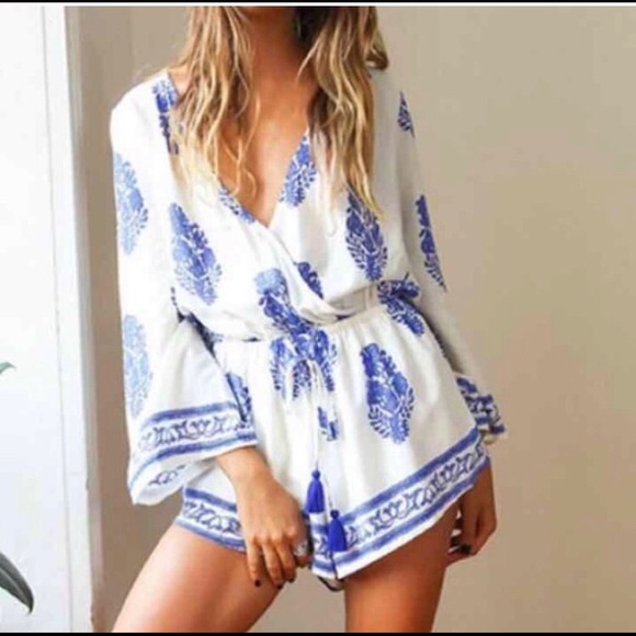 RESTOCKED 🌷 Porcelain  Romper - Picture 3 of 7