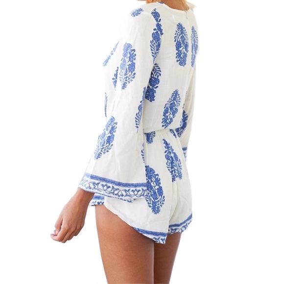 RESTOCKED 🌷 Porcelain  Romper - Picture 2 of 7