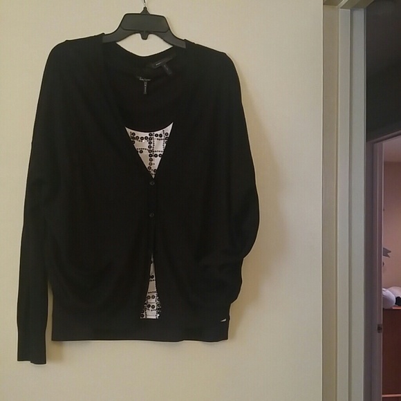 BCBG. black cardigan