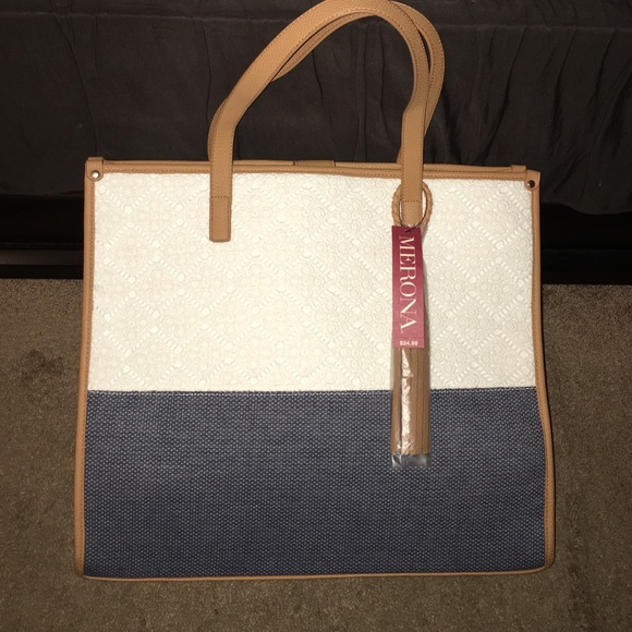 Merona Handbags - BRAND 🆕 NWT Large Merona Tote Bag 💼