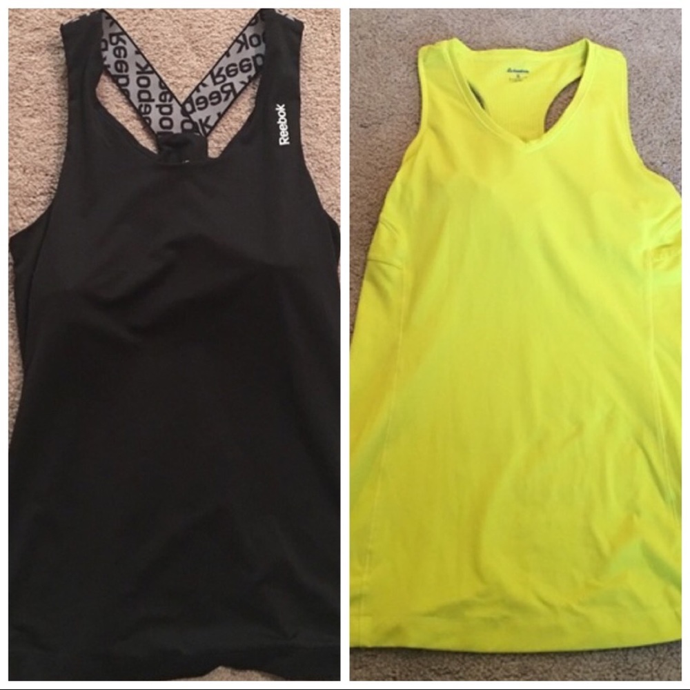 TWO Reebok workout tanks