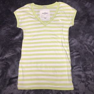 Green & white stripped T-shirt from Abercrombie