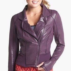 Zella She Moto Lamination Jacket Plum