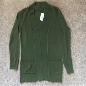 Brand New Dark Green Lng Cardigan