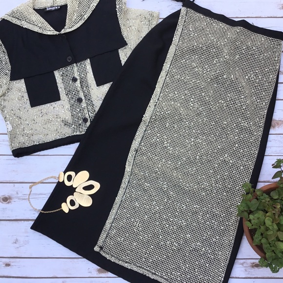 Sandra's Paris Dresses & Skirts - Mock Wraparound Skirt w/ Net Panel for Lagenlook