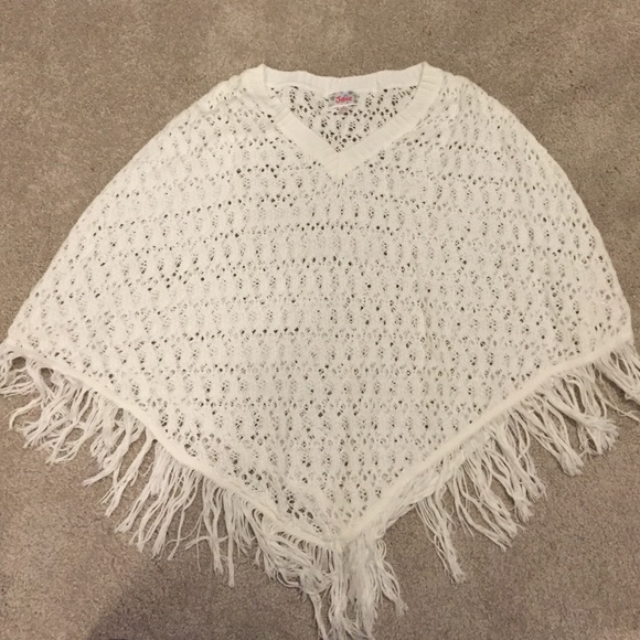 Knit poncho