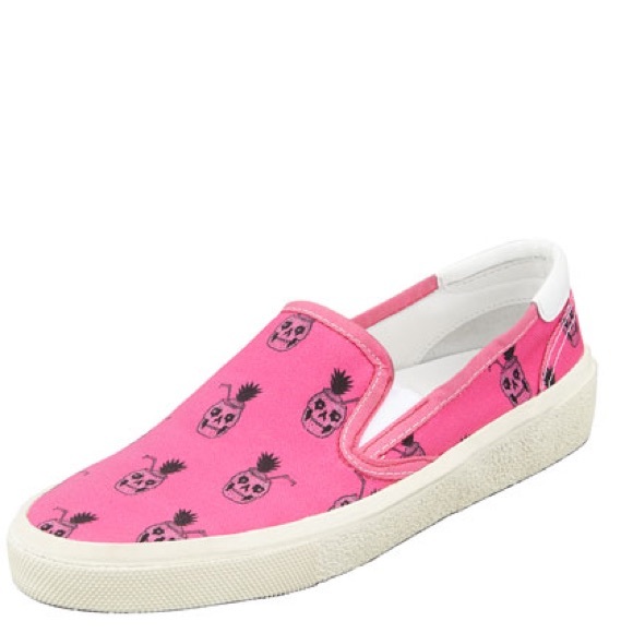 Saint Laurent skull slip on
