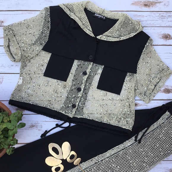 Sandra's Paris Tops - Short Sleeve Mesh Top with Hoodie Made in France