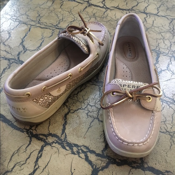 Sperry Gold Glitter