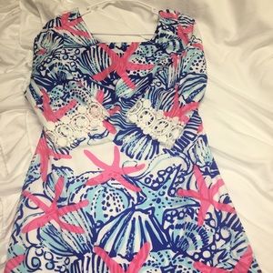 Lilly pulitzer she she shells tunic dress