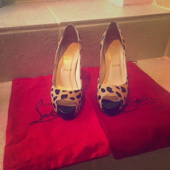 Christian Louboutin Shoes - Christian Louboutin Peep Toe Pumps