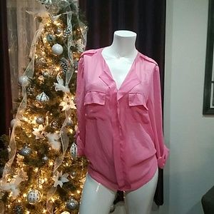 Sheer pink top