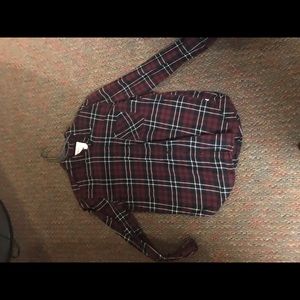 Flannel Boyfriend Fit Shirt