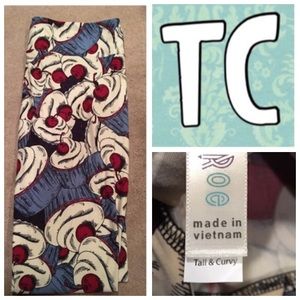Lularoe cupcake leggings NWT TC