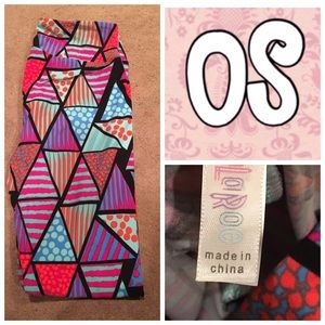 Lularoe printed colorful leggings NWT OS