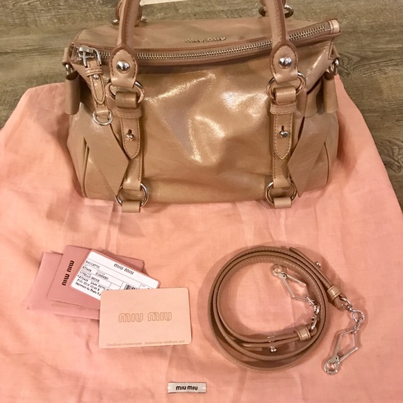 Miu Miu Vitello Lux Bow bag Mini size!