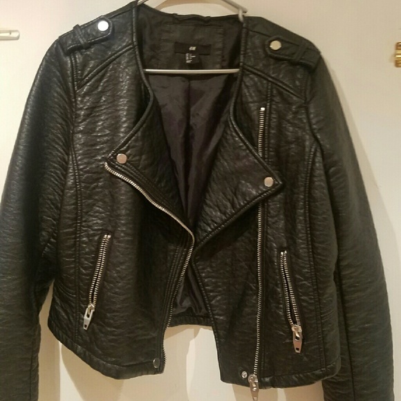 H& M Leather biker jacket