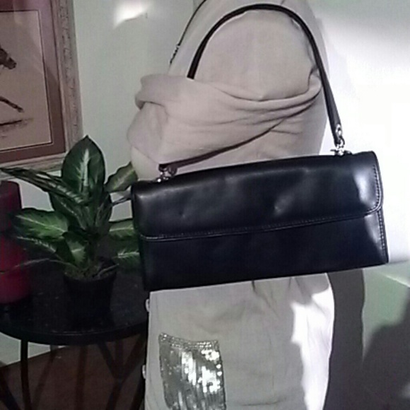 Talbots Black Clutch Leather Purse