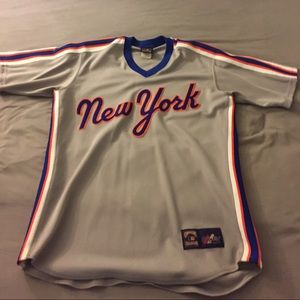 NY Mets retro 1986 Cooperstown away jersey