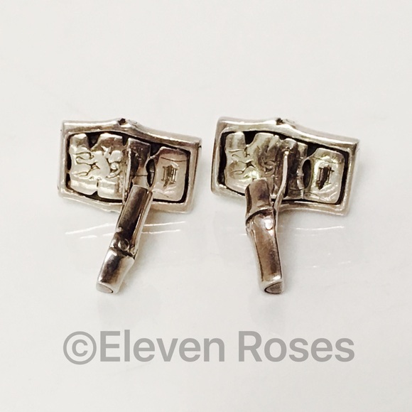 John Hardy Sterling Silver Bamboo Cuff Links