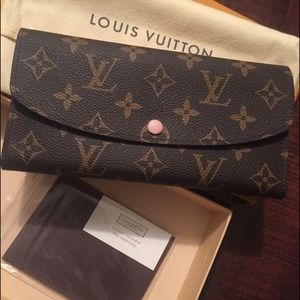 Louis Vuitton emilie wallet rose ballerine