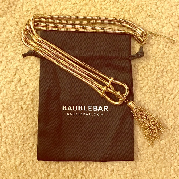 Baublebar Gold Tassel Necklace