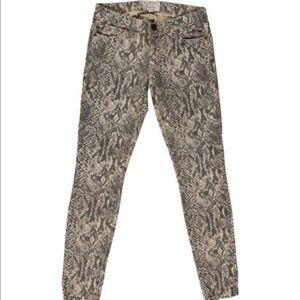 Current Elliot— snakeskin jeans