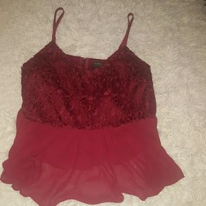 Lace pleplum top
