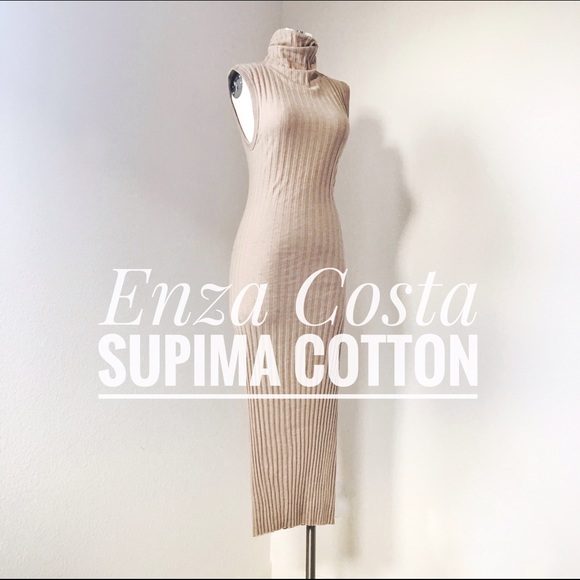 enza costa turtleneck dress