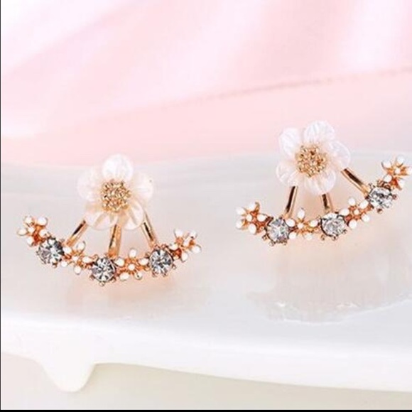 Floral earrings - Picture 2 of 3