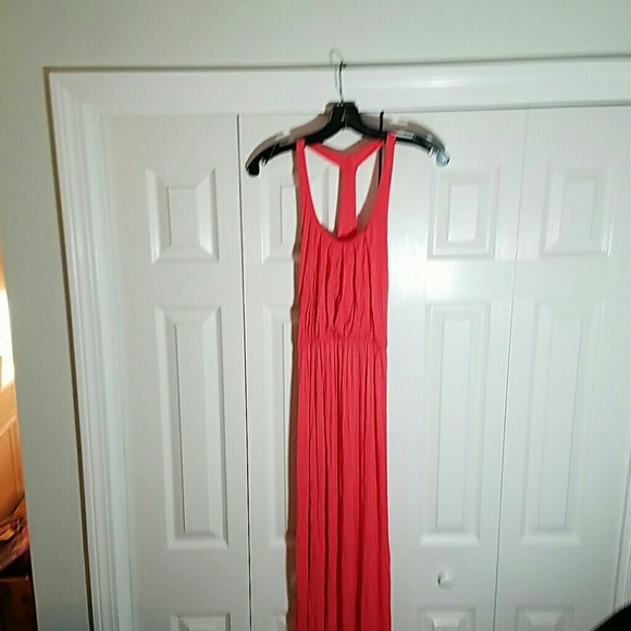 Coral Sz M Maxi Dress - Picture 1 of 3