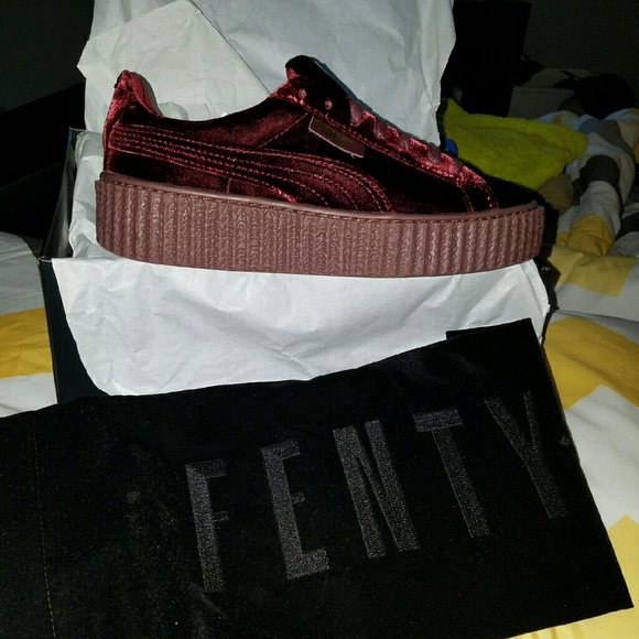 Purple velvet rihanna creepers