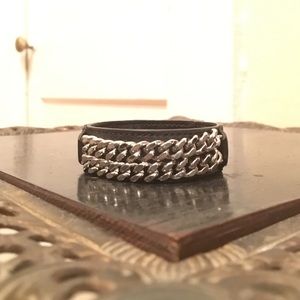 LOWERED PRICE: NEW YSL LEATHER CHAIN BRACELET