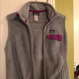 Grey and purple Patagonia vest