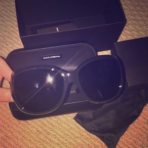 Dolce & Gabbana DG black sunglasses