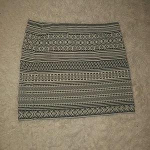 Black & white skirt